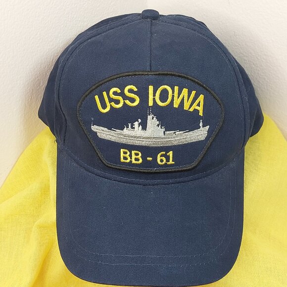 USS Iowa BB-61 US Navy Baseball Cap - Picture 2 of 10